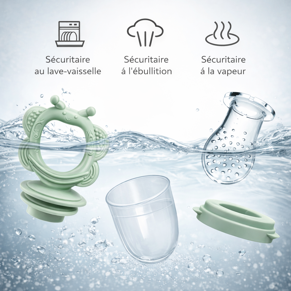 Grignoteuse Bébé en Silicone sans BPA